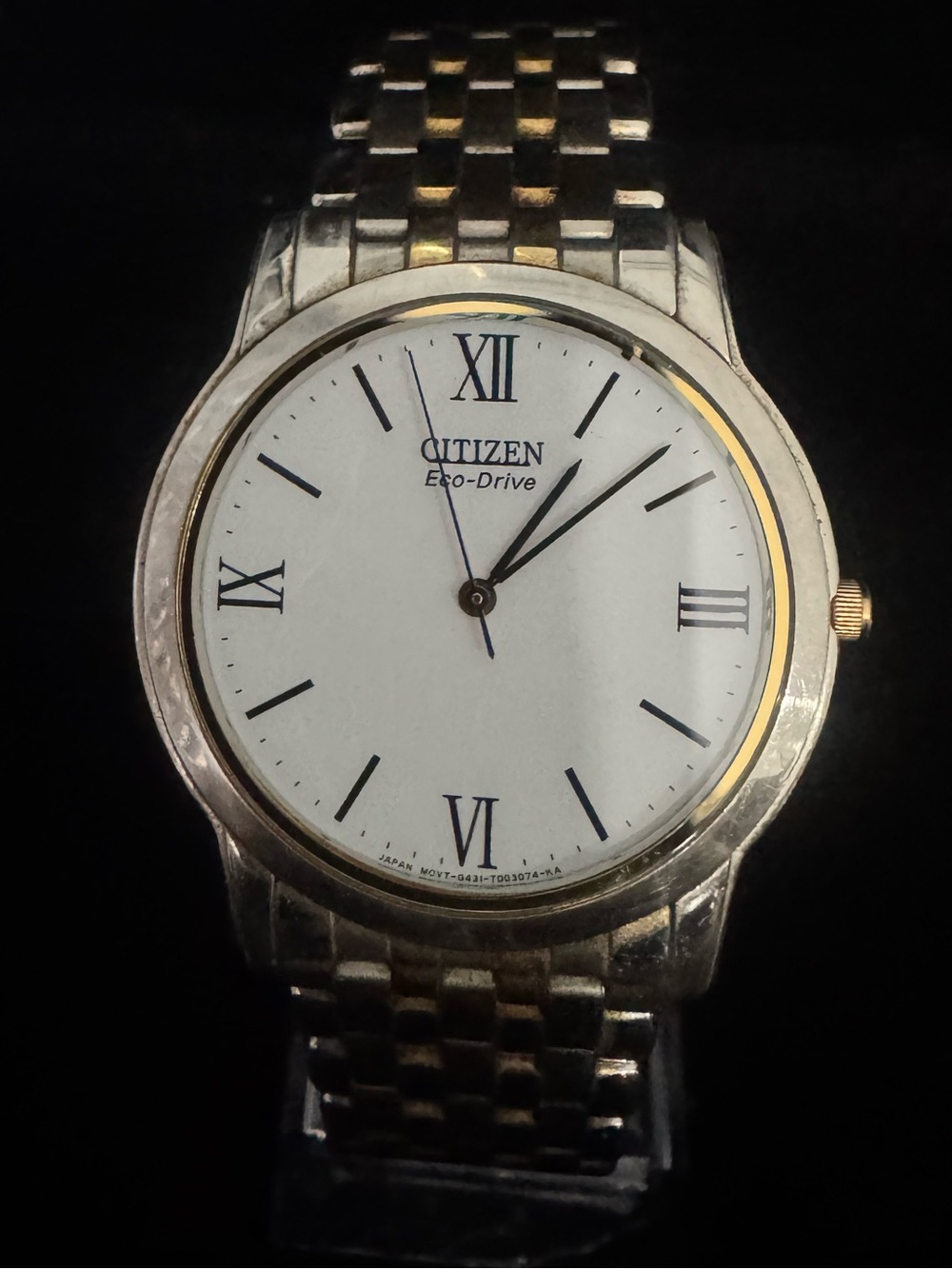 Citizen Two-Tone Silver and Gold Men's Dress Watch - White Dial